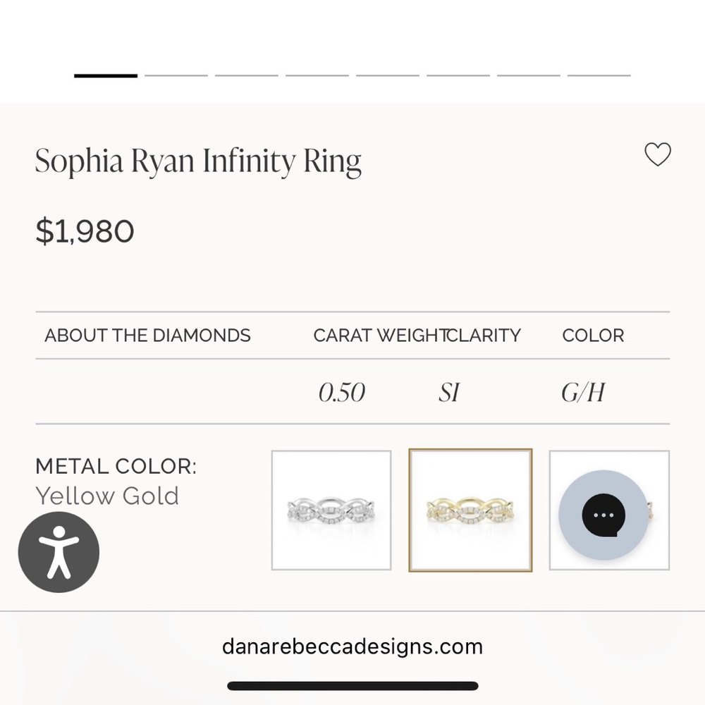 Dana Rebecca designs Sophia Ryan infinity ring - Picture 2 of 6